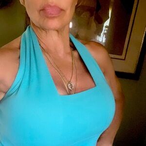 Vintage Square Neck Halter Top | Size M